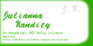 julianna mandity business card